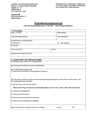 Schadenersatzantrag