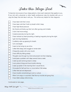Sacred Sleep Health Assessment
