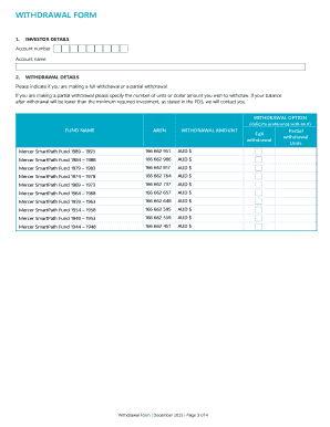 Mercer SmartPath Fund Withdrawal Form