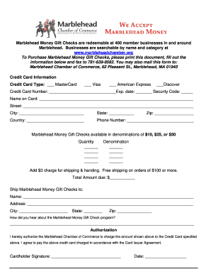 Marblehead Money Gift Check Purchase Form