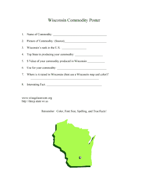 Wisconsin Commodity Poster