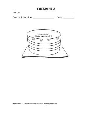 English Grade 1 Worksheet