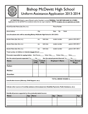 w2 form application
Fillable Online bishopmcdevitt Bishop McDevitt High School ... w2 form application
Fillable Online bishopmcdevitt Bishop McDevitt High School ...