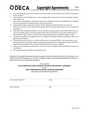 DECA Copyright Agreement