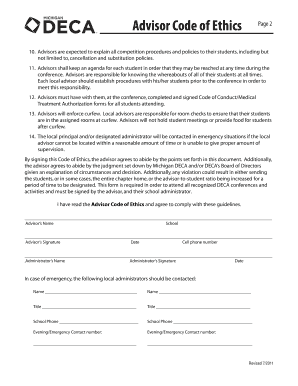 Advisor Code of Ethics