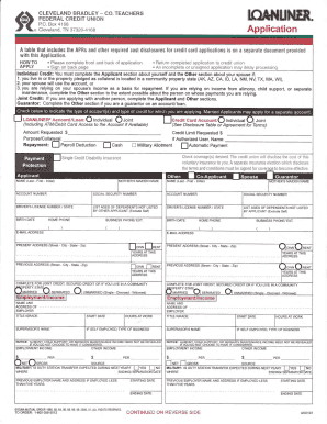 Credit Card Application Form