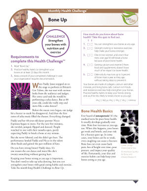 Bone Up Health Challenge