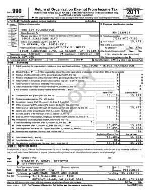 Form 990 Return of Organization Exempt From Income Tax