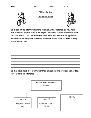 CAT Test Review Form