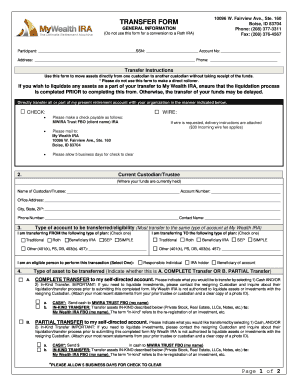 My Wealth IRA Transfer Form