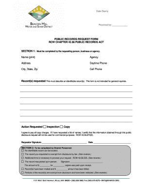 Public Records Request Form
