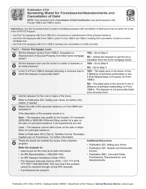 IRS Publication 4731 Screening Sheet