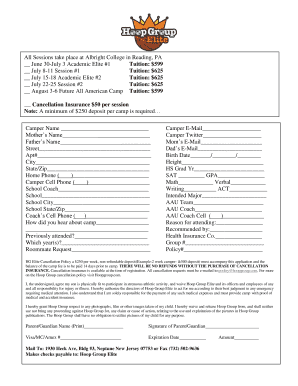 Hoop Group Elite Camp Registration Form