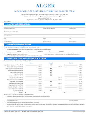 IRA Distribution Request Form