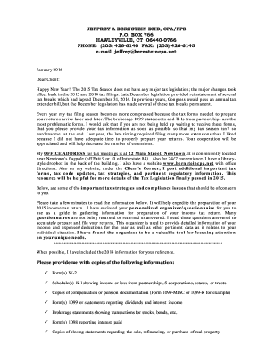 2015 Tax Preparation Questionnaire
