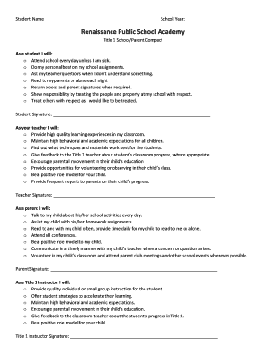 Title 1 School Parent Compact
