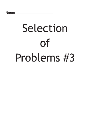 Math Problems Worksheet
