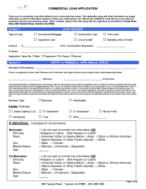 Commercial Loan Application