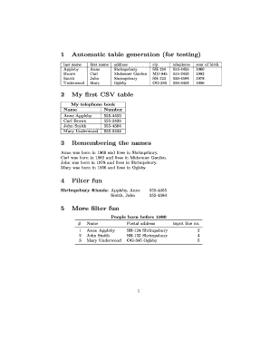 Telephone Book Template