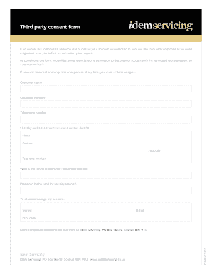 Third Party Consent Form