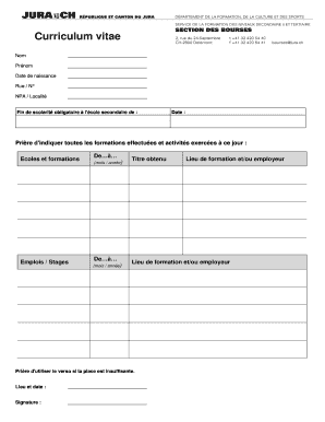 Curriculum vitae