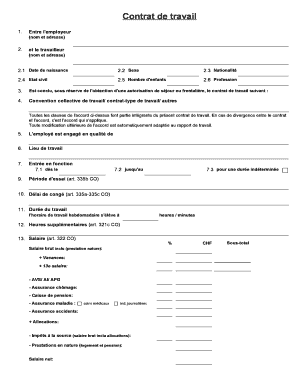 Contrat de travail
