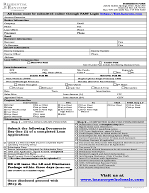 Loan Submission Form