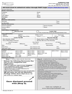 Loan Submission Form