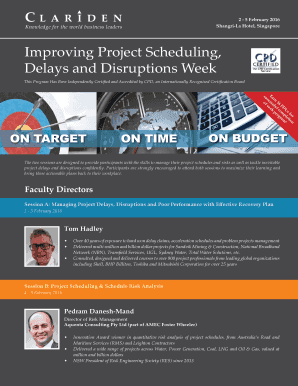 Improving Project Scheduling Delays and Disruptions Week