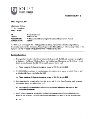 Illinois Conflicts of Interest Disclosure Form