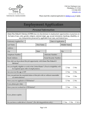 Employment Application