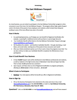East Midtown Passport Business Participation Form