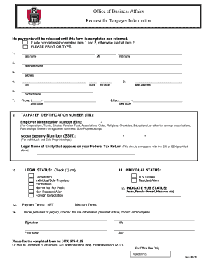 Request for Taxpayer Information