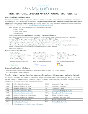 International Student Application Form