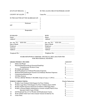 STATE OF INDIANA - Allen County Bar