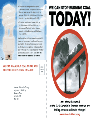 Ontario Coal Phase-Out Postcard
