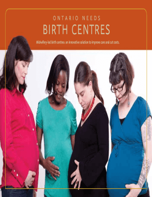Ontario Midwifery Birth Centre Support Form