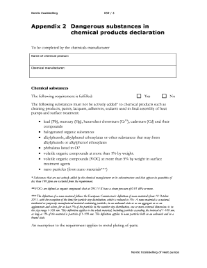 Nordic Ecolabelling Chemical Product Declaration