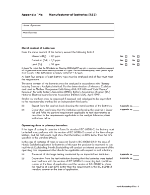 Battery Compliance Declaration Form