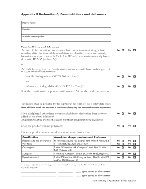 Declaration 6 Foam Inhibitors and Defoamers