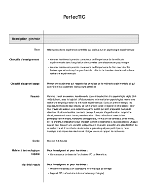 Modèle d'expérience en psychologie