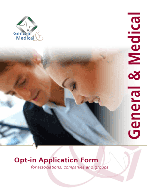 General & Medical Opt-in Application Form
