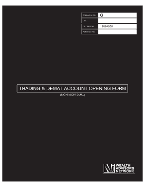 Trading and Demat Account Opening Form