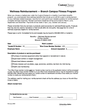 Wellness Reimbursement Form