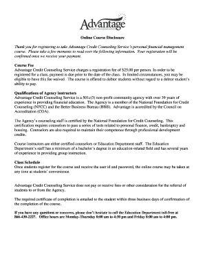 Online Course Registration Form