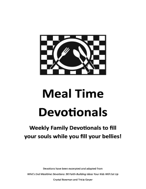 Weekly Family Mealtime Devotionals