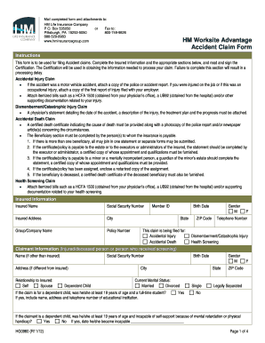 HM Life Insurance Accident Claim Form