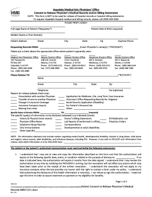 Consent to Release Physician's Medical Records