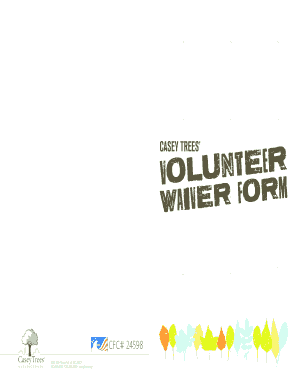 Casey Trees Volunteer Waiver Form