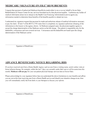 Medicare Signature Authorization Form